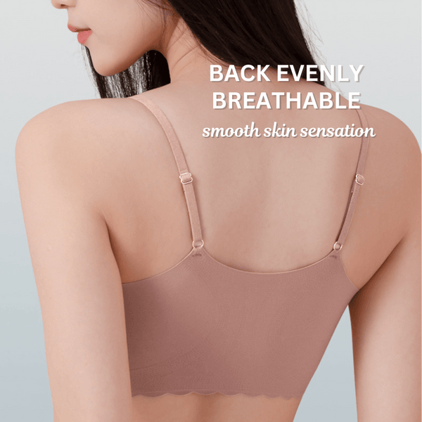 Seamless Gentle Push-Up Breathable Thin Strap Bra