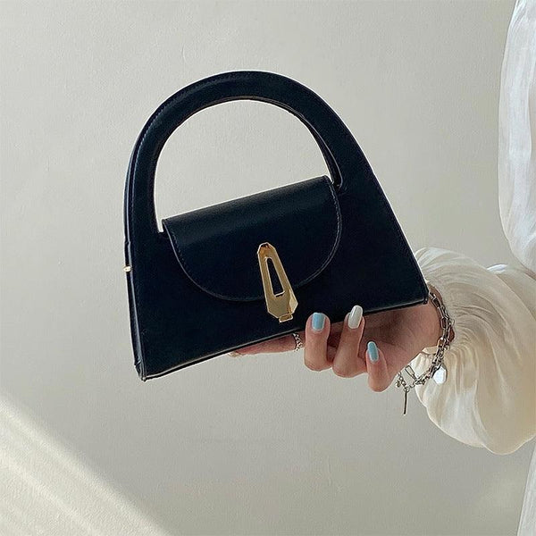 Korean-Style Lock Design Handbag