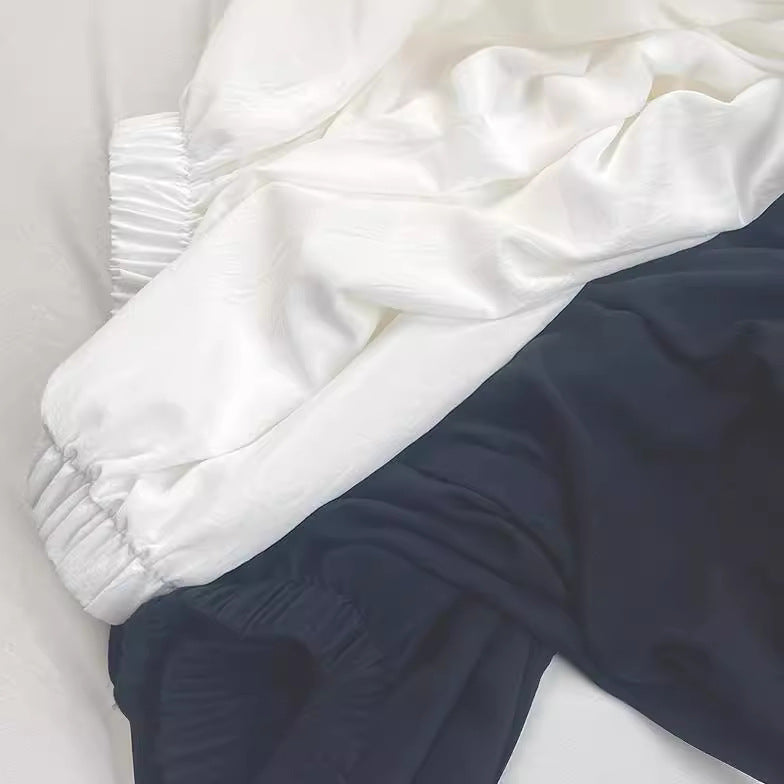 High Waist A-Line Maxi Skirt With Inner Pants - JoyDion